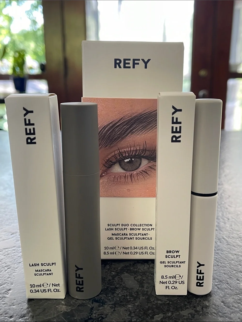 REFY Sculpt Duo Collection Lash Sculpt in Black & Brow Sculpt in Clear